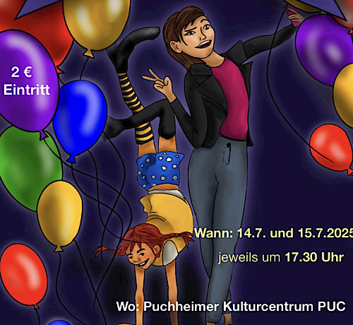 Kindertheatergruppe Puchheim spielt „#Pippi ist zurück“ am 14. und 15. Juli im PUC